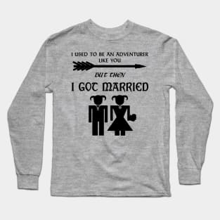 But Then I Got Married (Black) Long Sleeve T-Shirt